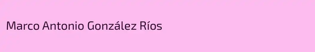 Marco Antonio González Ríos